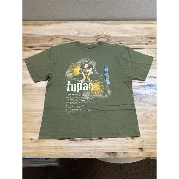 2PAC Official Store Other - 2Pac Official Store Sunflowers Green Short Sleeve T-Shirt Size Medium